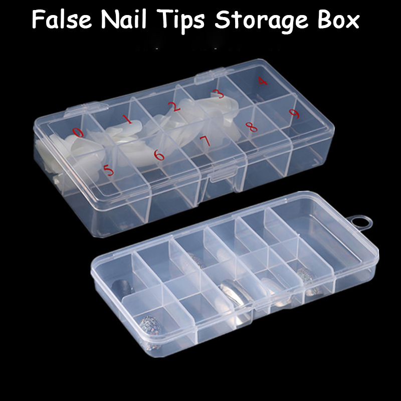 Token Tray Organizer - 1 kutu Boş Nail İpuçları Organizatör