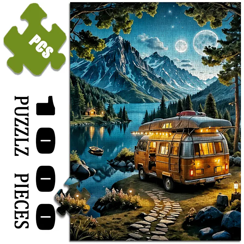 Jigsaw Puzzle Adult - 1000 Parça Büyük Yapboz - Vintage