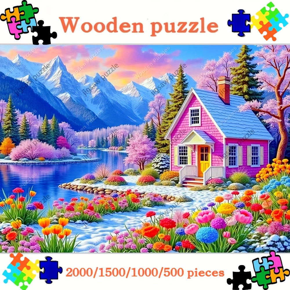 Jigsaw Puzzle Adult - Yetişkinler için 2000/1500/1000/500 Parça Ahşap Yapboz