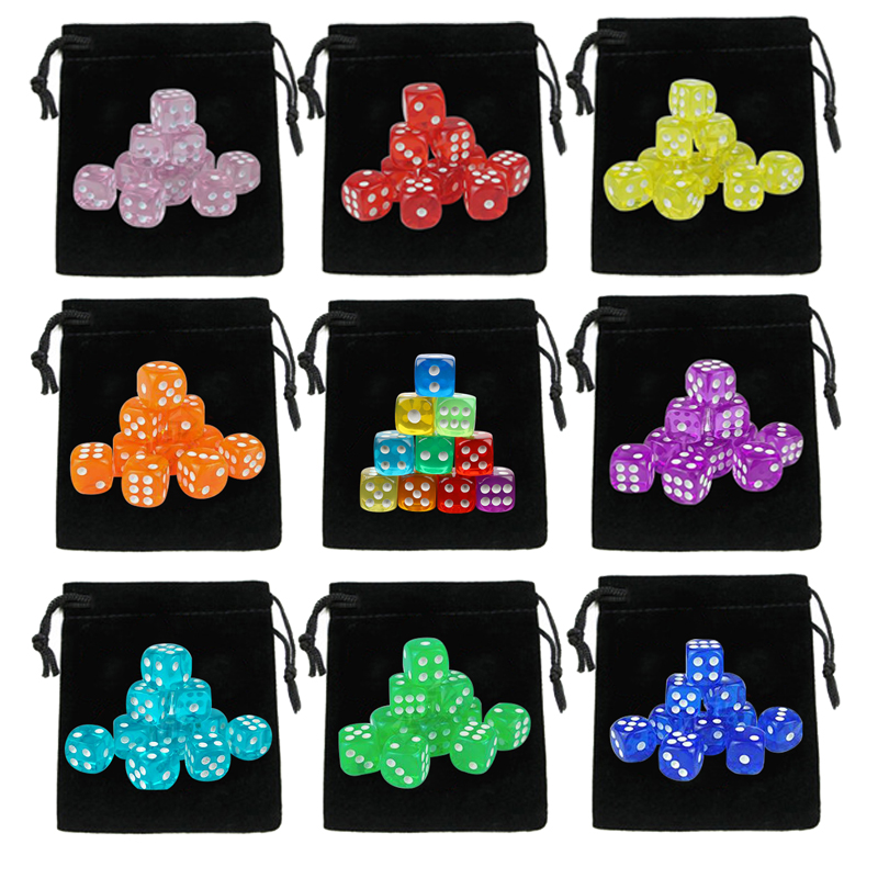Board Game Loop - 10 adet Dices İpli Zar Çantası