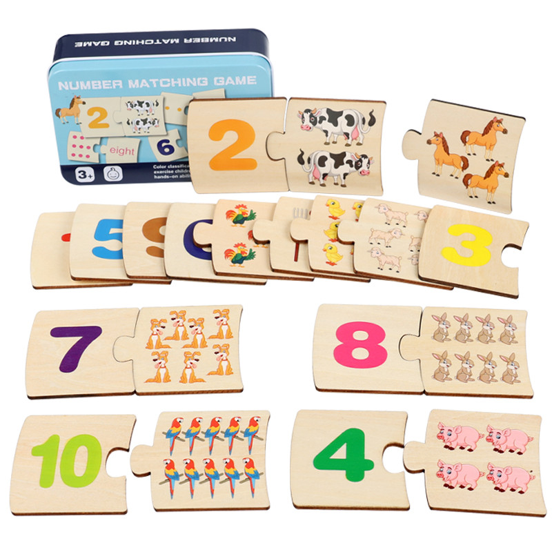 Board Game Education - Çocuklar İçin Demir Kutu Numaralı Aydınlatıcı