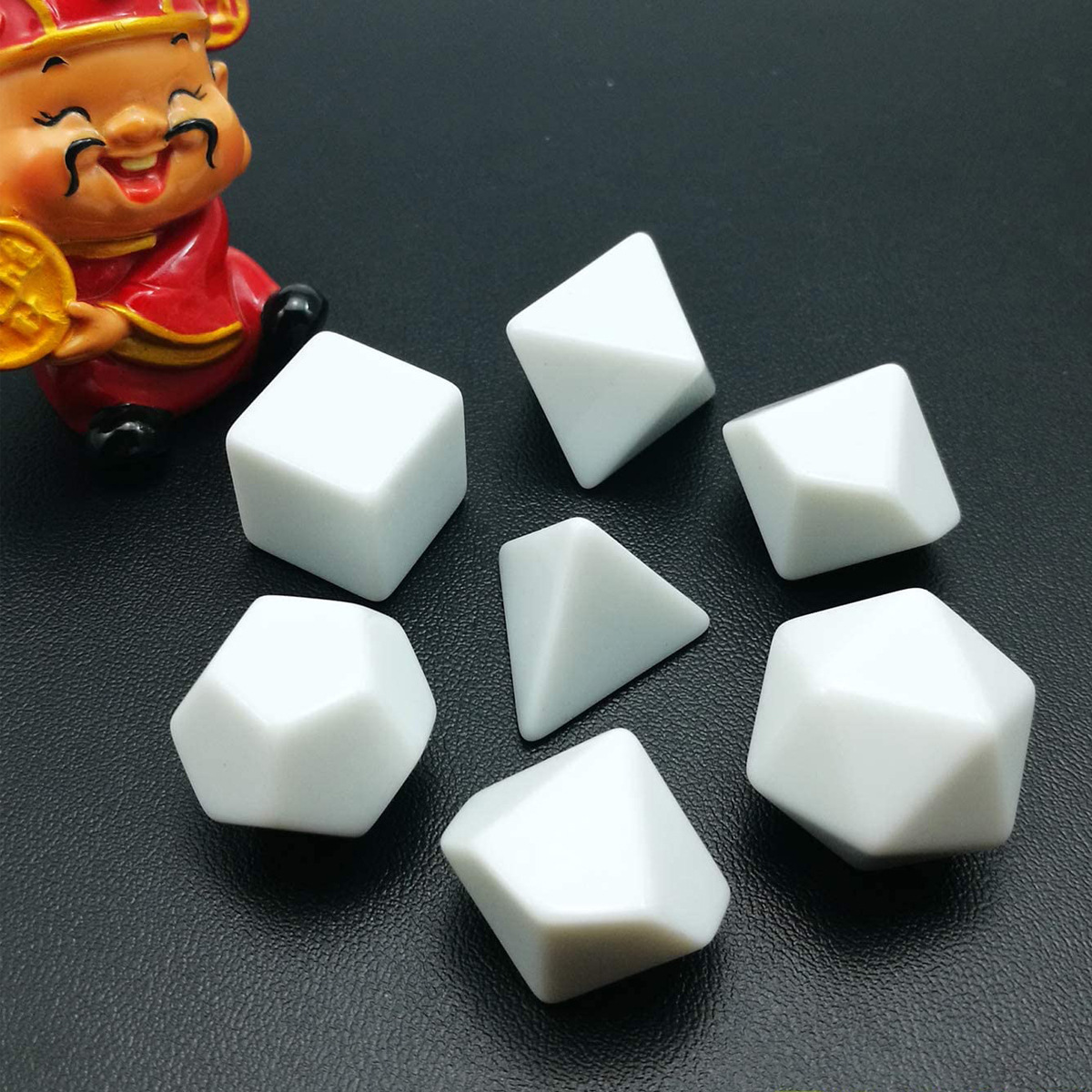 Board Game Loop - 7 adet/takım Boş Yuvarlak Zar DIY