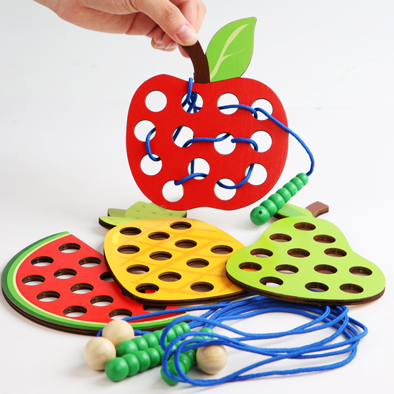 Board Game Education - 1 takım çocuk Eğlenceli Montessori Meyve