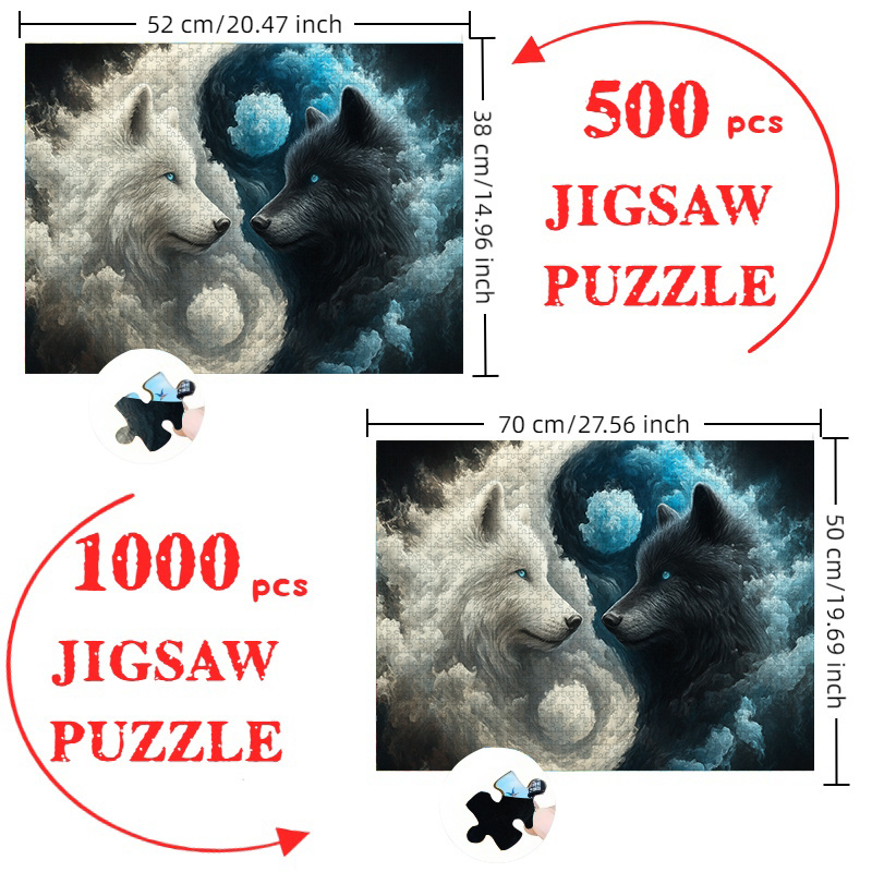 500/1000 adet Tai Chi Yin-Yang - Jigsaw Puzzle Adult incelemesi ve fiyatı