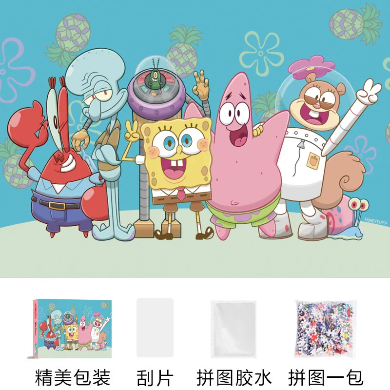 1000 Parça Sünger Bob Kare Pan - Jigsaw Puzzle Adult incelemesi ve fiyatı