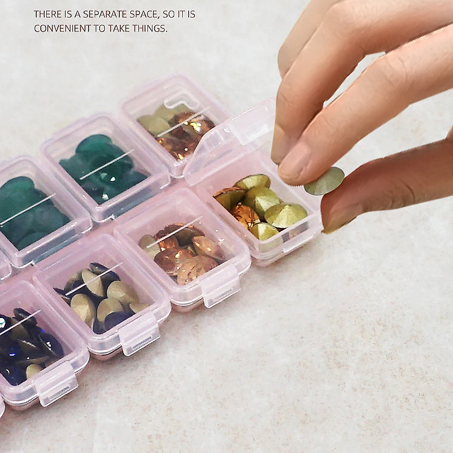 12 Bölmeli Plastik Rhinestone  - Token Tray Organizer incelemesi ve fiyatı